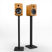 Buy Kanto YU6 200W Powered Bookshelf Speakers with Bluetooth® and Phono Preamp - Pair, Bamboo with SP32P
