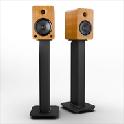 Buy Kanto YU6 200W Powered Bookshelf Speakers with Bluetooth® and Phono Preamp - Pair, Bamboo with SX26