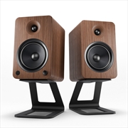 Buy Kanto YU6 200W Powered Bookshelf Speakers with Bluetooth® and Phono Preamp - Pair, Walnut with SE6 B