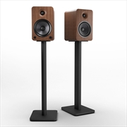 Buy Kanto YU6 200W Powered Bookshelf Speakers with Bluetooth® and Phono Preamp - Pair, Walnut with SP26P