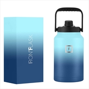Buy Iron Flask Bottle with Spout Lid, Blue Waves, 128oz/3800ml