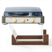 Buy Gadhouse Brad MKII Record Player - Grey + Bundled Crosley Record Storage Display Stand