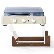 Buy Gadhouse Brad MKII Record Player - Ivory + Bundled Crosley Record Storage Display Stand