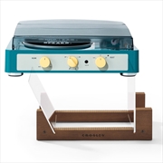 Buy Gadhouse Brad MKII Record Player - Green + Bundled Crosley Record Storage Display Stand