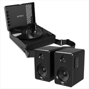 Buy Victrola Revolution Go Turntable - Black + Bundled Majority D40 Bluetooth Speakers