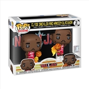 Buy NBA JAM: Rockets - Clyde Drexler & Hakeem Olajuwon 8-Bit Pop! Vinyl 2 Pack