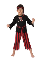 Buy Pirate Boy Costume - Size 3-5Yrs