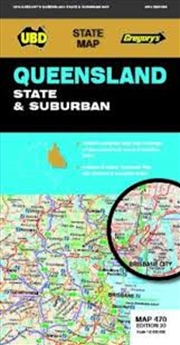 Buy Queensland State & Suburban Map 470 30th ed