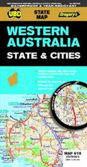 Buy Western Australia State & Cities Map 619 9th ed waterproof