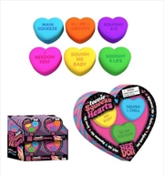 Buy Schylling- Nee Doh Teenie (3pc) Squeeze Hearts (Valentines) (SENT AT RANDOM)