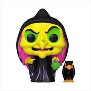 Buy Snow White (1937) - Disguised Evil Queen (with Raven) US Exclusive Blacklight Pop! Vinyl [RS]