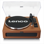Buy Lenco Record Player with 4 built-in Speakers - Brown