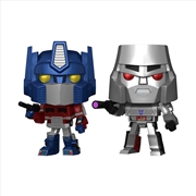 Buy Transformers: G1 - Optimus Prime & Megatron US Exclusive Metallic Pop! Vinyl 2 -Pack [RS]