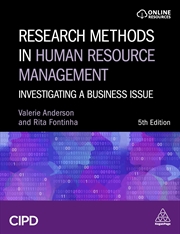 Buy Research Methods In Human Resource Management: Investigating A Business Issue