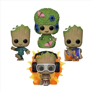 Buy I Am Groot - I Am Groot US Exclusive Glow Pop! Vinyl 4-Pack [RS]