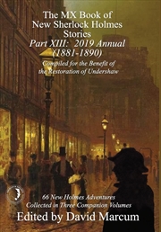 Buy The Mx Book Of New Sherlock Holmes Stories - Part Xiii: 2019 Annual (1881-1890)