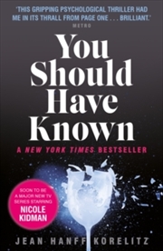 Buy You Should Have Known: Now On Hbo As The Limited Series The Undoing