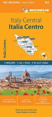 Buy Italy Centre - Michelin Regional Map 563