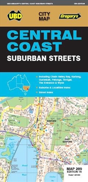 Buy Central Coast Suburban Streets Map 289 16th Ed
