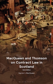 Buy Macqueen And Thomson On Contract Law In Scotland