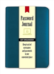 Buy Password Journal: Caribbean Blue