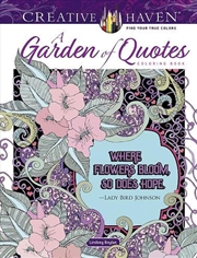 Buy Creative Haven A Garden of Quotes Coloring Book