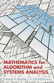 Buy Mathematics for Algorithm and Systems Analysis