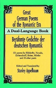 Buy Great German Poems of the Romantic Era