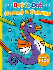Buy Dot to Dot Count and Colour 1 to 100 Seahorse