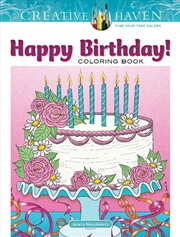 Buy Creative Haven Happy Birthday! Coloring Book