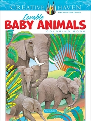 Buy Creative Haven Lovable Baby Animals Coloring Book