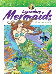 Buy Creative Haven Legendary Mermaids Coloring Book