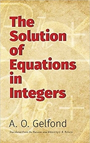 Buy Solution of Equations in Integers