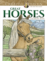 Buy Creative Haven Great Horses Coloring Book