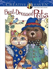 Buy Creative Haven Best-Dressed Pets Coloring Book