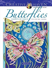 Buy Creative Haven Butterflies Flights of Fancy Coloring Book