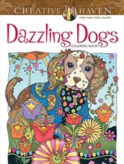 Buy Creative Haven Dazzling Dogs Coloring Book