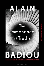 Buy The Immanence Of Truths: Being And Event Iii