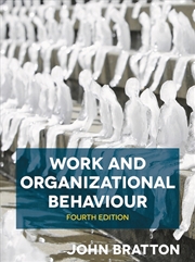 Buy Work And Organizational Behaviour 4E