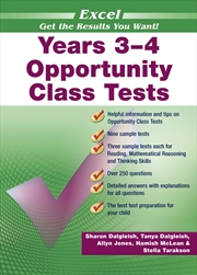 Buy Excel Opportunity Class Tests Years 3–4 (Updated Edition)