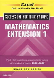 Buy Excel Success One Hsc Mathematics Extension 1 Topic-By-Topic 2022 Edition