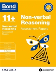 Buy Bond 11+ - Bond 11+ Non-Verbal Reasoning Assessment Papers 8-9 Years