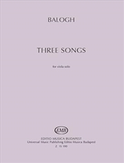 Buy Three Songs For Solo Viola