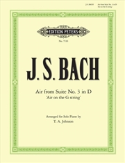 Buy Air On The G String From Orchestral Suite No. 3 In D Bwv 1068  - For Piano Or Organ (2 Staves Only)