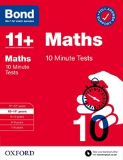 Buy Bond 11+ - Bond 11+ 10 Minute Tests Maths 10-11 Years - For 11+ Gl Assessment And Entrance Exams