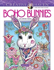 Buy Creative Haven Boho Bunnies Coloring Book