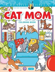 Buy Creative Haven Cat Mom Coloring Book
