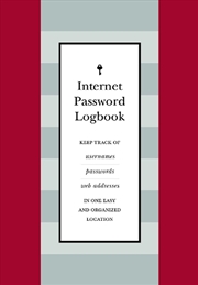 Buy Internet Password Journal (Red Leatherette)