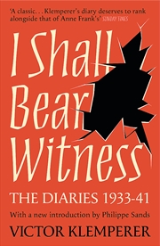 Buy I Shall Bear Witness