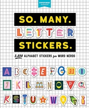 Buy So. Many. Letter Stickers.